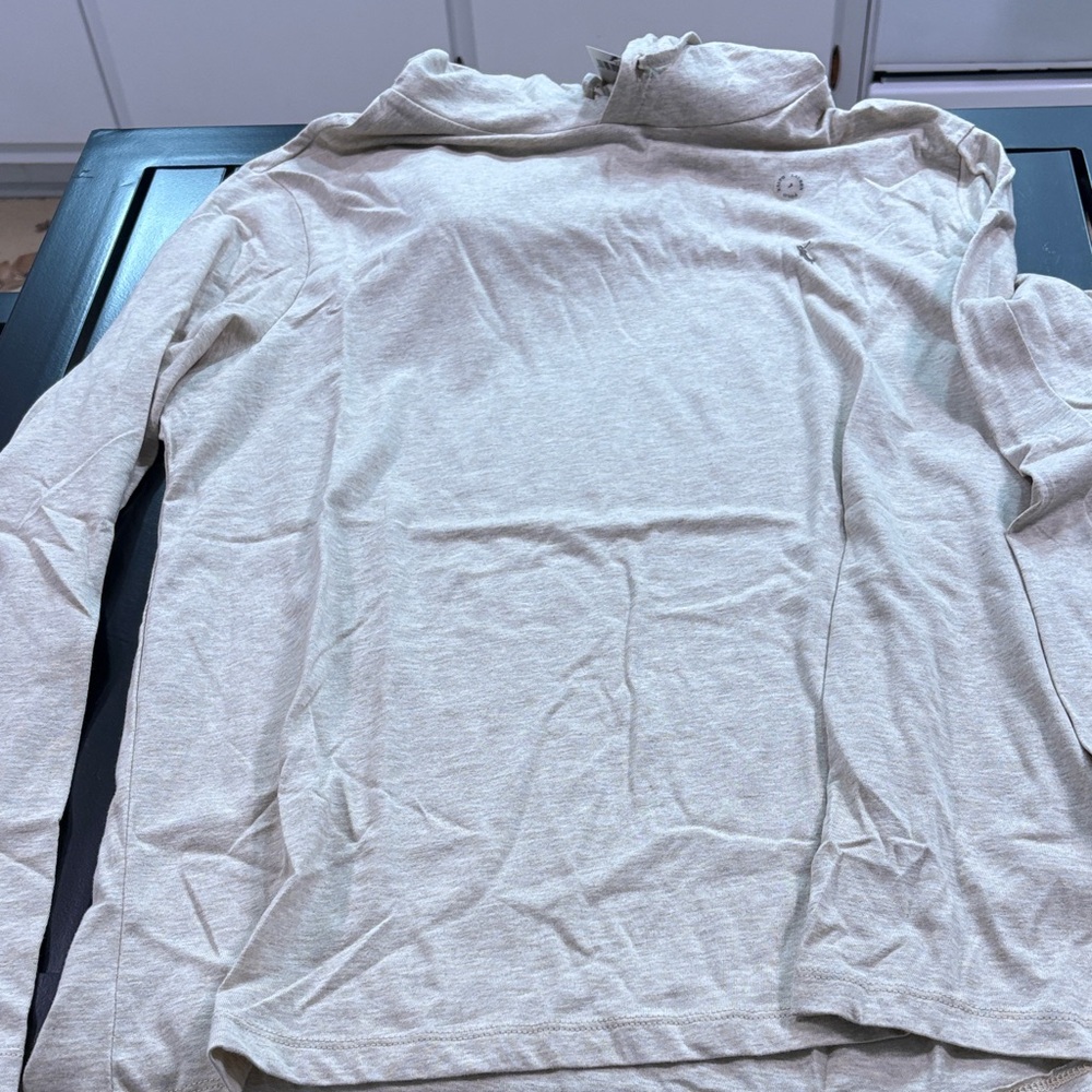 Light Brown Ralph Lauren hooded shirt